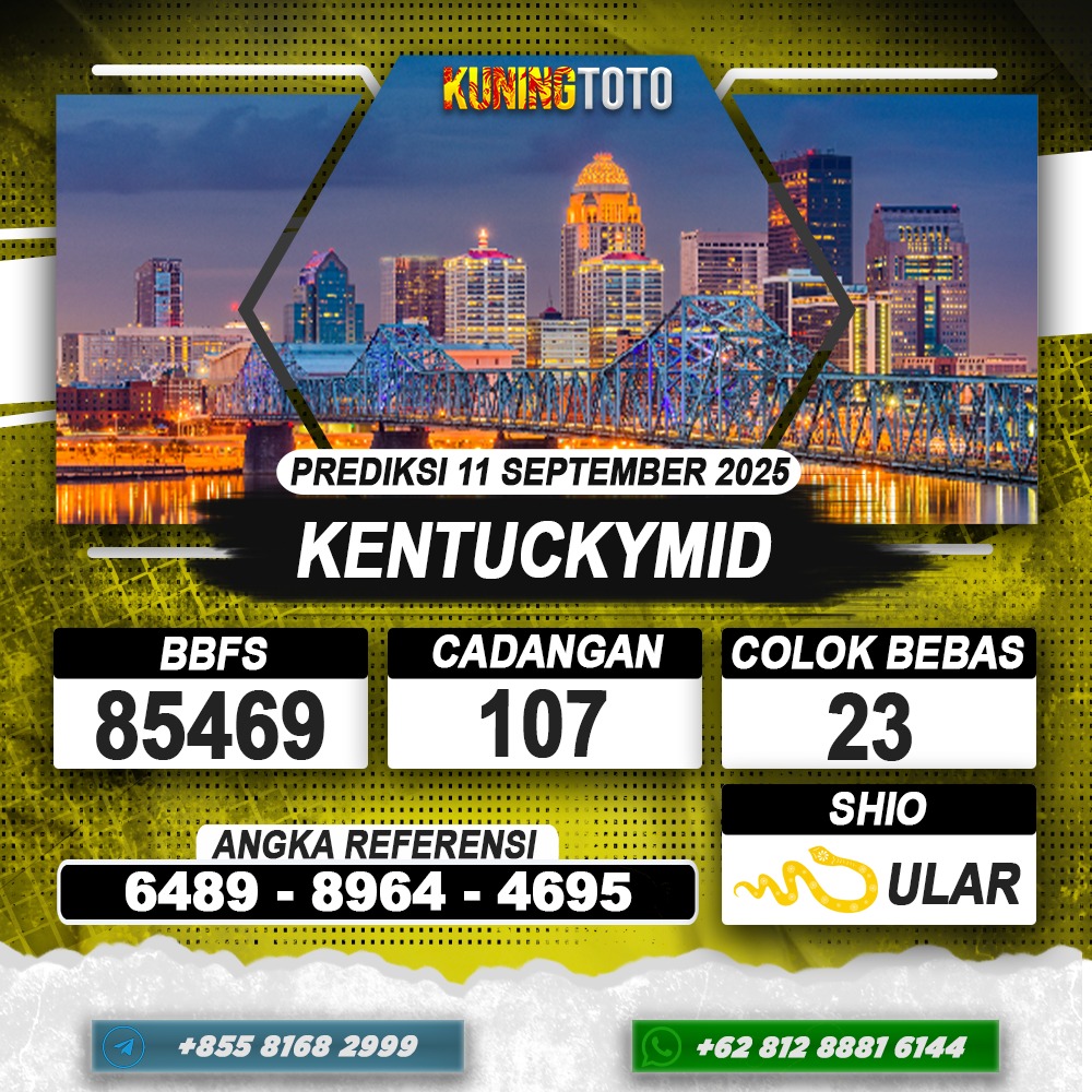 PREDIKSI KENTUCKYMID 11 SEPTEMBER 2025 | PREDIKSI TOGEL KUNINGTOTO