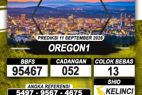 PREDIKSI OREGON1 11 SEPTEMBER 2025 | PREDIKSI TOGEL KUNINGTOTO