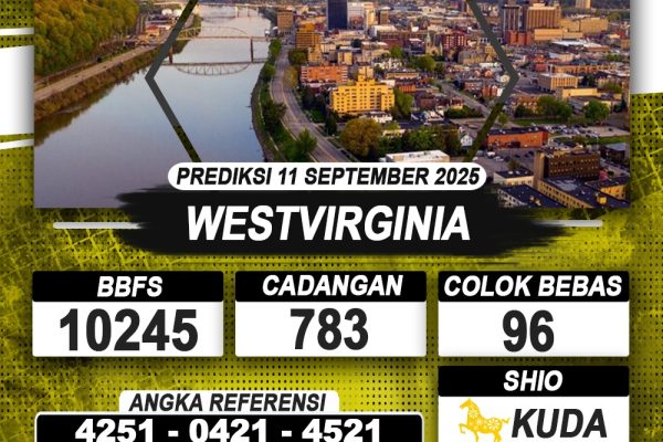 PREDIKSI WESTVIRGINIA 11 SEPTEMBER 2025 | PREDIKSI TOGEL KUNINGTOTO