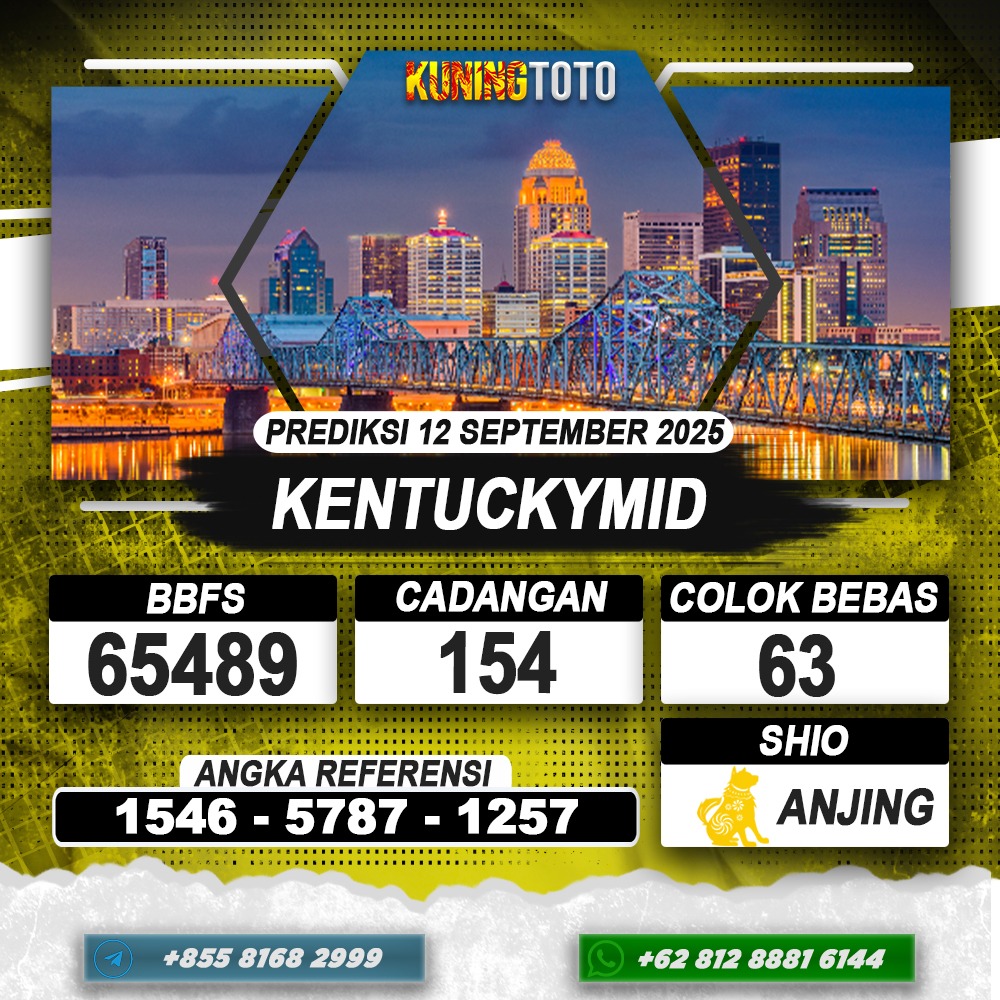 PREDIKSI KENTUCKYMID 12 SEPTEMBER 2025 | PREDIKSI TOGEL KUNINGTOTO