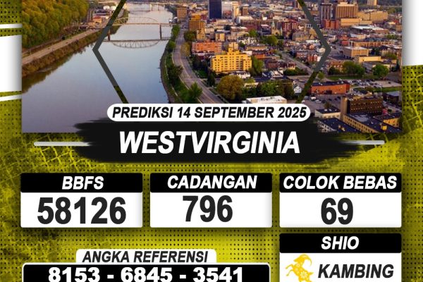 PREDIKSI WESTVIRGINIA 14 SEPTEMBER 2025 | PREDIKSI TOGEL KUNINGTOTO