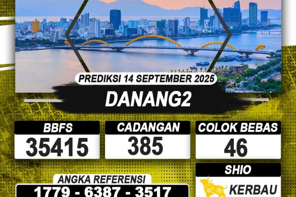 PREDIKSI DANANG2 14 SEPTEMBER 2025 | PREDIKSI TOGEL KUNINGTOTO