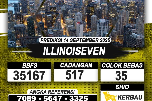 PREDIKSI ILLINOISEVEN 14 SEPTEMBER 2025 | PREDIKSI TOGEL KUNINGTOTO
