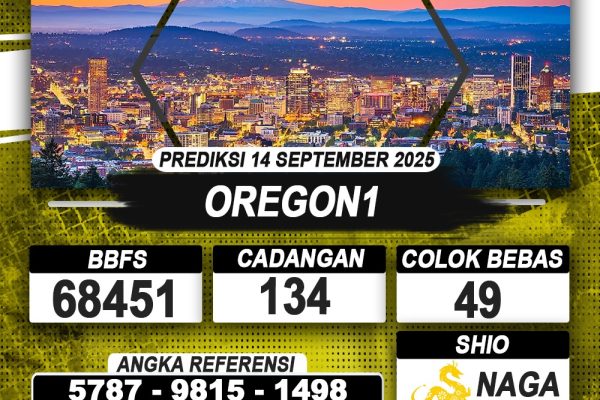 PREDIKSI OREGON1 14 SEPTEMBER 2025 | PREDIKSI TOGEL KUNINGTOTO
