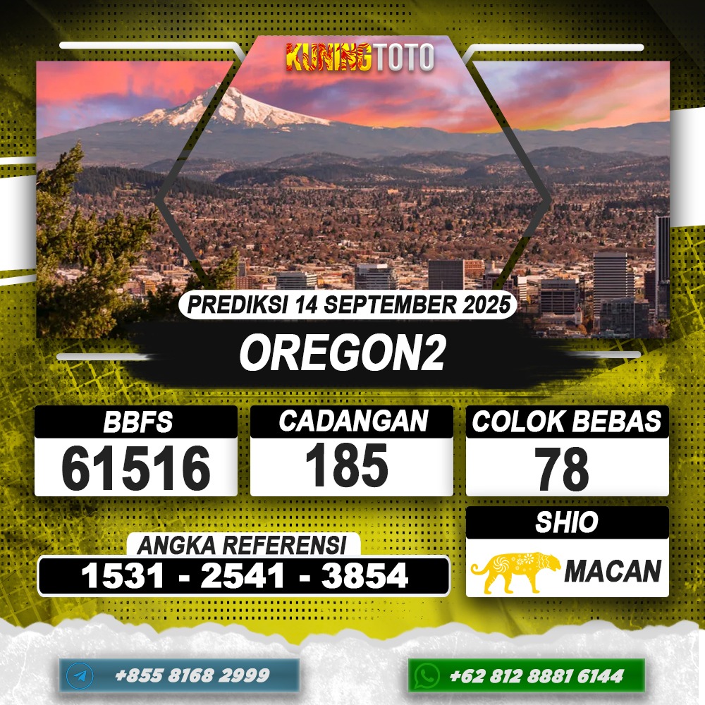PREDIKSI OREGON2 14 SEPTEMBER 2025 | PREDIKSI TOGEL KUNINGTOTO