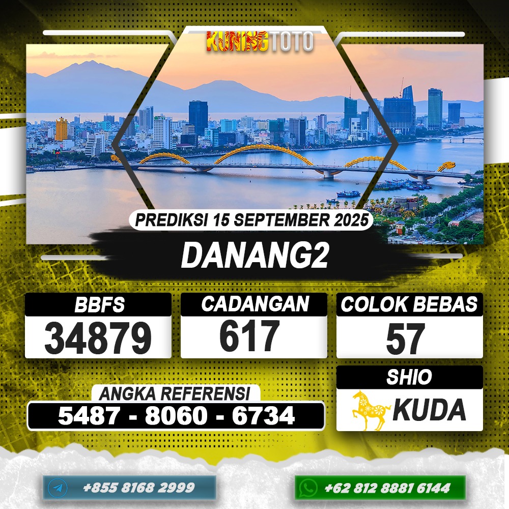 PREDIKSI DANANG2 15 SEPTEMBER 2025 | PREDIKSI TOGEL KUNINGTOTO