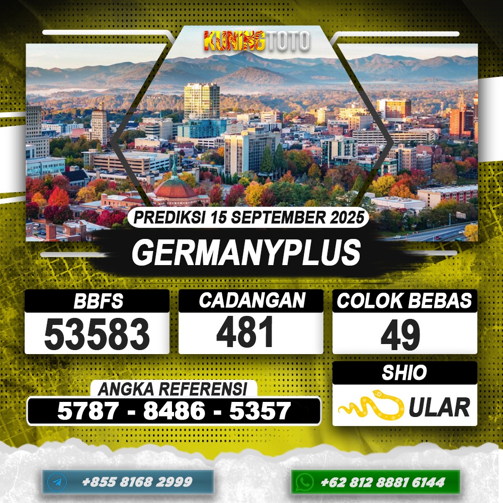 PREDIKSI GERMANYPLUS 15 SEPTEMBER 2025 | PREDIKSI TOGEL KUNINGTOTO