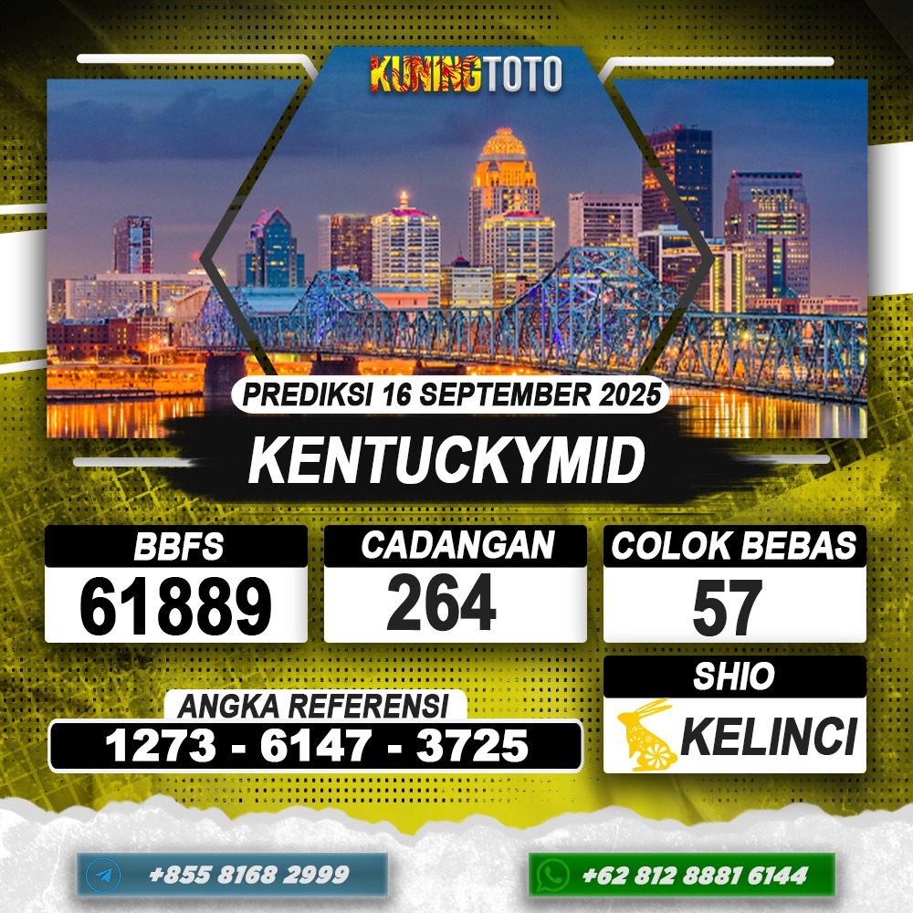 PREDIKSI KENTUCKYMID 16 SEPTEMBER 2025 | PREDIKSI TOGEL KUNINGTOTO