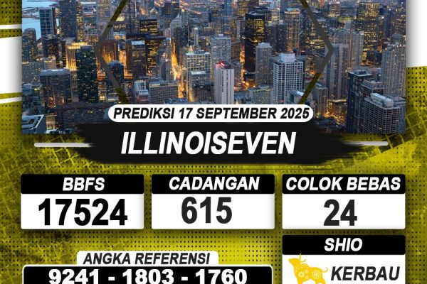 PREDIKSI ILLINOISEVEN 17 SEPTEMBER 2025 | PREDIKSI TOGEL KUNINGTOTO