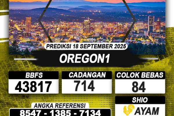 PREDIKSI OREGON1 18 SEPTEMBER 2025 | PREDIKSI TOGEL KUNINGTOTO