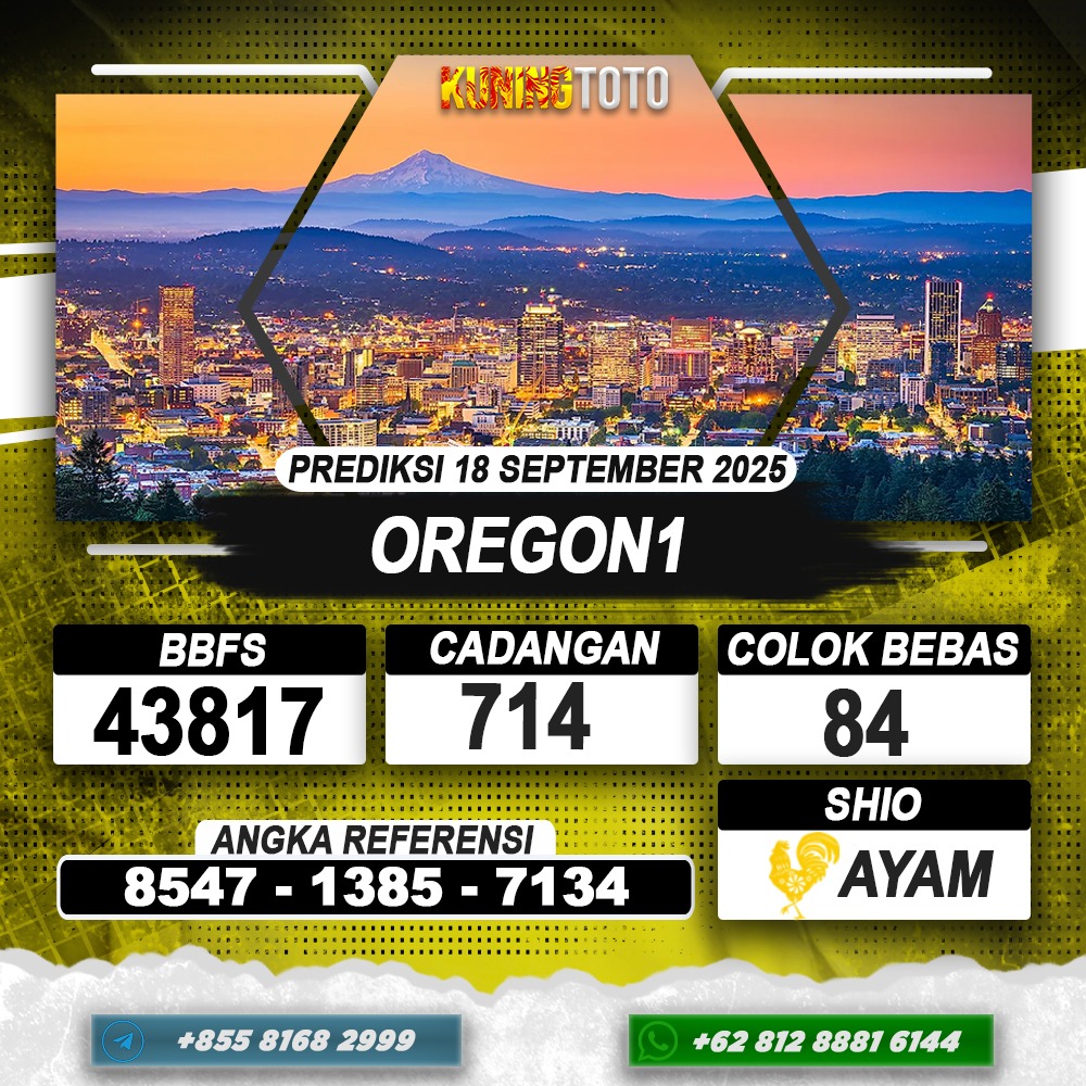 PREDIKSI OREGON1 18 SEPTEMBER 2025 | PREDIKSI TOGEL KUNINGTOTO