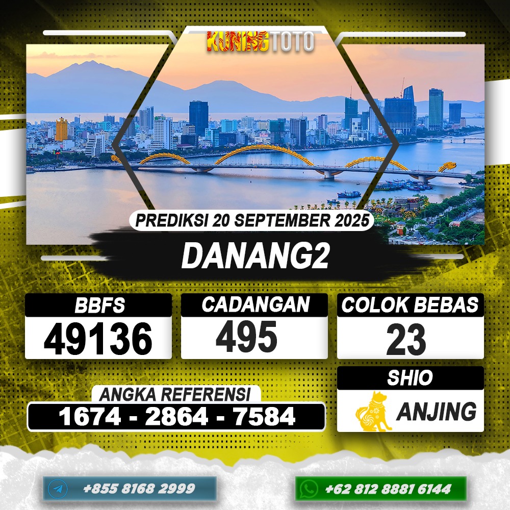 PREDIKSI DANANG2 20 SEPTEMBER 2025 | PREDIKSI TOGEL KUNINGTOTO