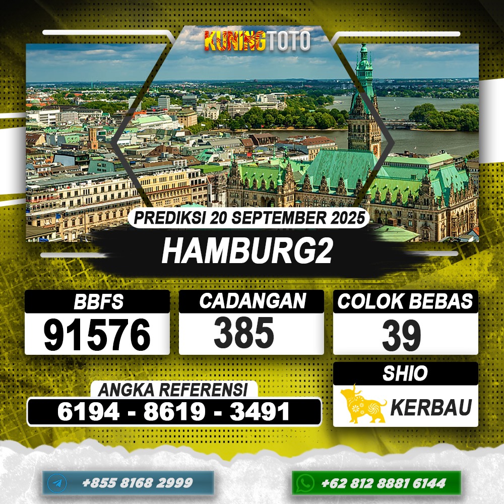 PREDIKSI HAMBURG2 20 SEPTEMBER 2025 | PREDIKSI TOGEL KUNINGTOTO