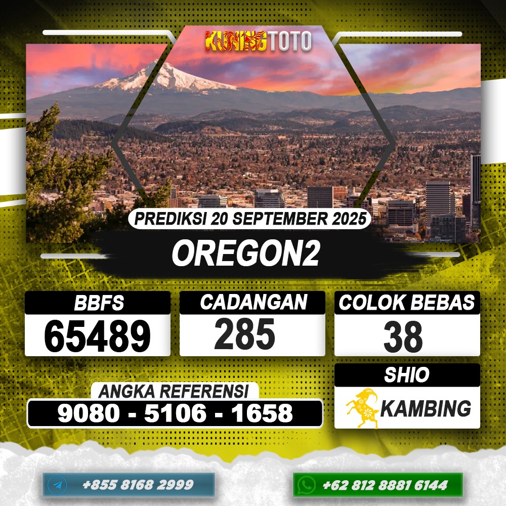PREDIKSI OREGON2 20 SEPTEMBER 2025 | PREDIKSI TOGEL KUNINGTOTO