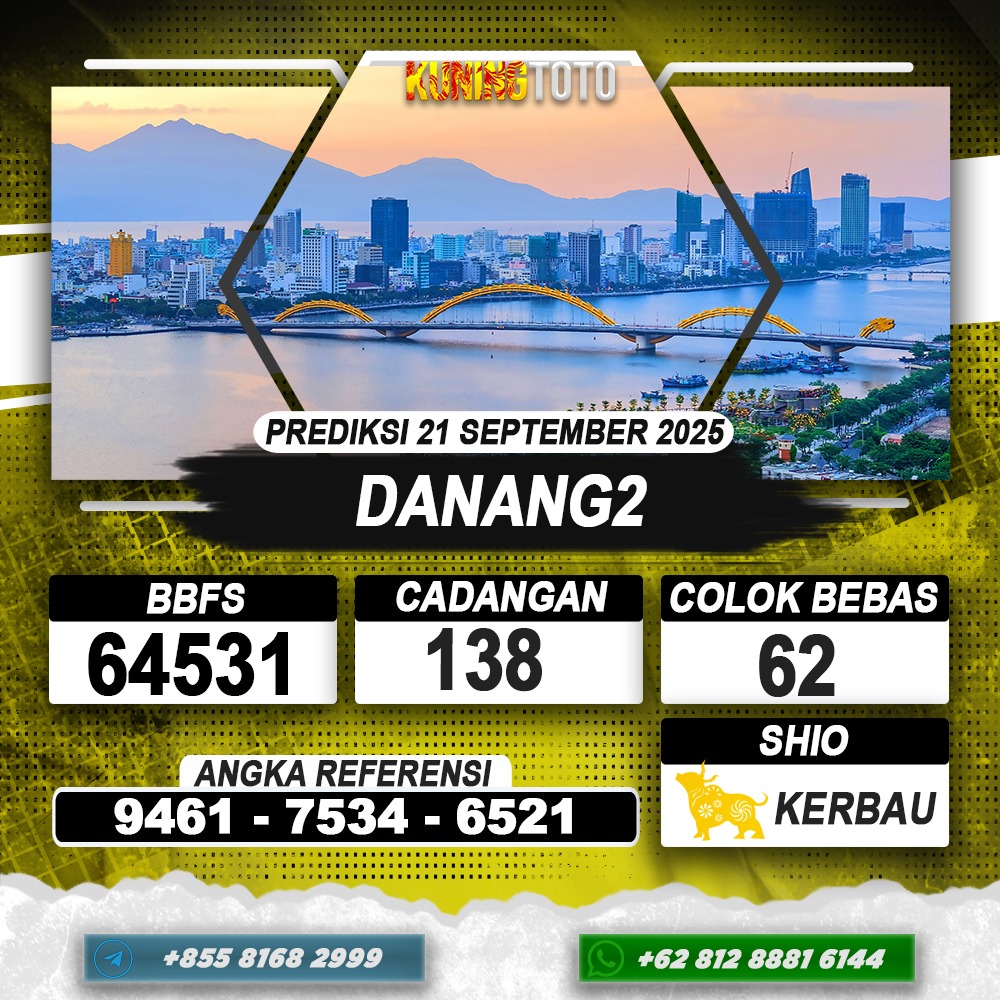 PREDIKSI DANANG2 21 SEPTEMBER 2025 | PREDIKSI TOGEL KUNINGTOTO