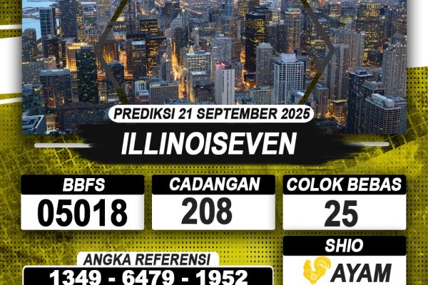 PREDIKSI ILLINOISEVEN 21 SEPTEMBER 2025 | PREDIKSI TOGEL KUNINGTOTO