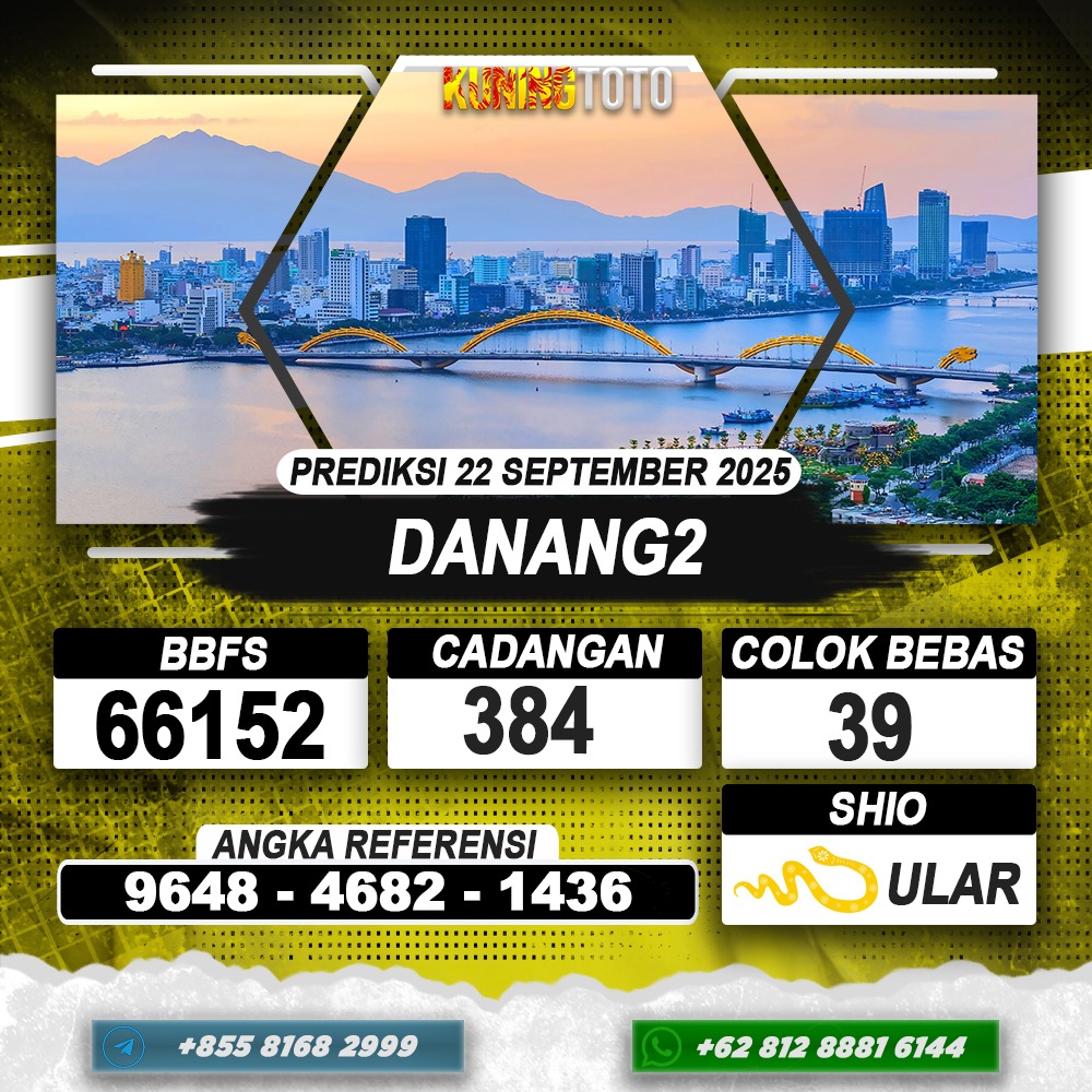 PREDIKSI DANANG2 22 SEPTEMBER 2025 | PREDIKSI TOGEL KUNINGTOTO