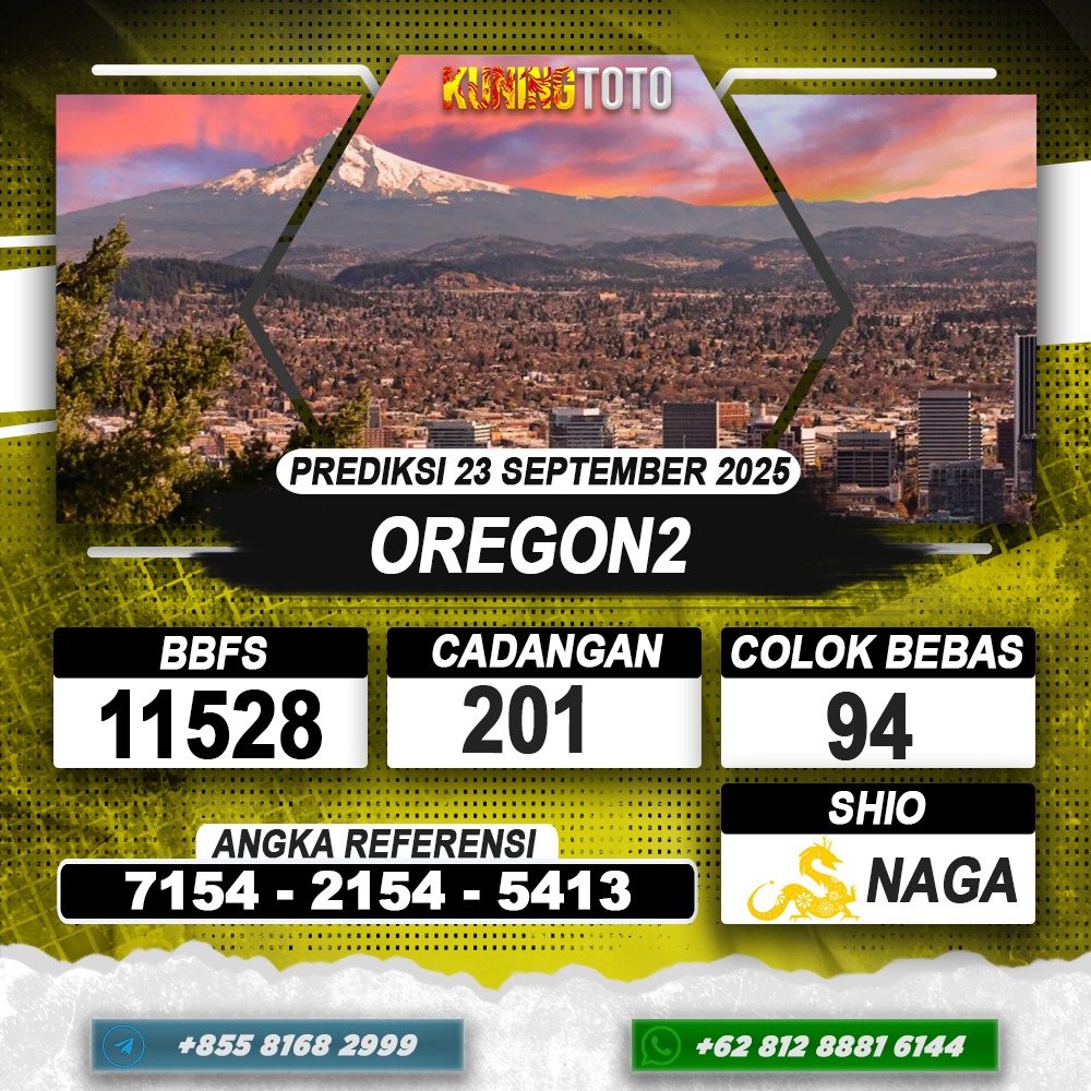 PREDIKSI OREGON2 23 SEPTEMBER 2025 | PREDIKSI TOGEL KUNINGTOTO