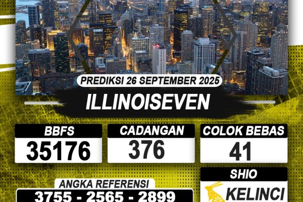 PREDIKSI ILLINOISEVEN 26 SEPTEMBER 2025 | PREDIKSI TOGEL KUNINGTOTO