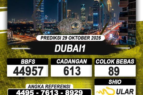 PREDIKSI DUBAI1 29 OKTOBER 2025 | PREDIKSI TOGEL KUNINGTOTO