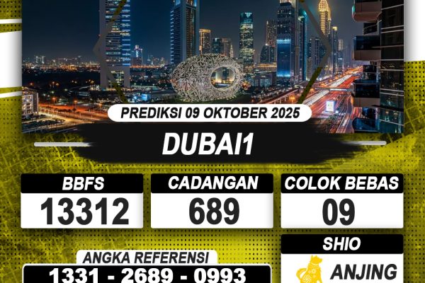 PREDIKSI DUBAI1 09 OKTOBER 2025 | PREDIKSI TOGEL KUNINGTOTO
