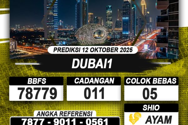 PREDIKSI DUBAI1 12 OKTOBER 2025 | PREDIKSI TOGEL KUNINGTOTO