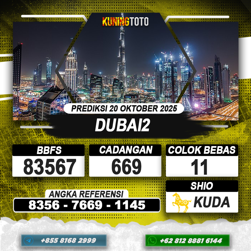 PREDIKSI DUBAI2 20 OKTOBER 2025 | PREDIKSI TOGEL KUNINGTOTO