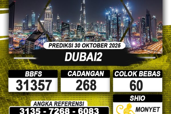 PREDIKSI DUBAI2 30 OKTOBER 2025 | PREDIKSI TOGEL KUNINGTOTO