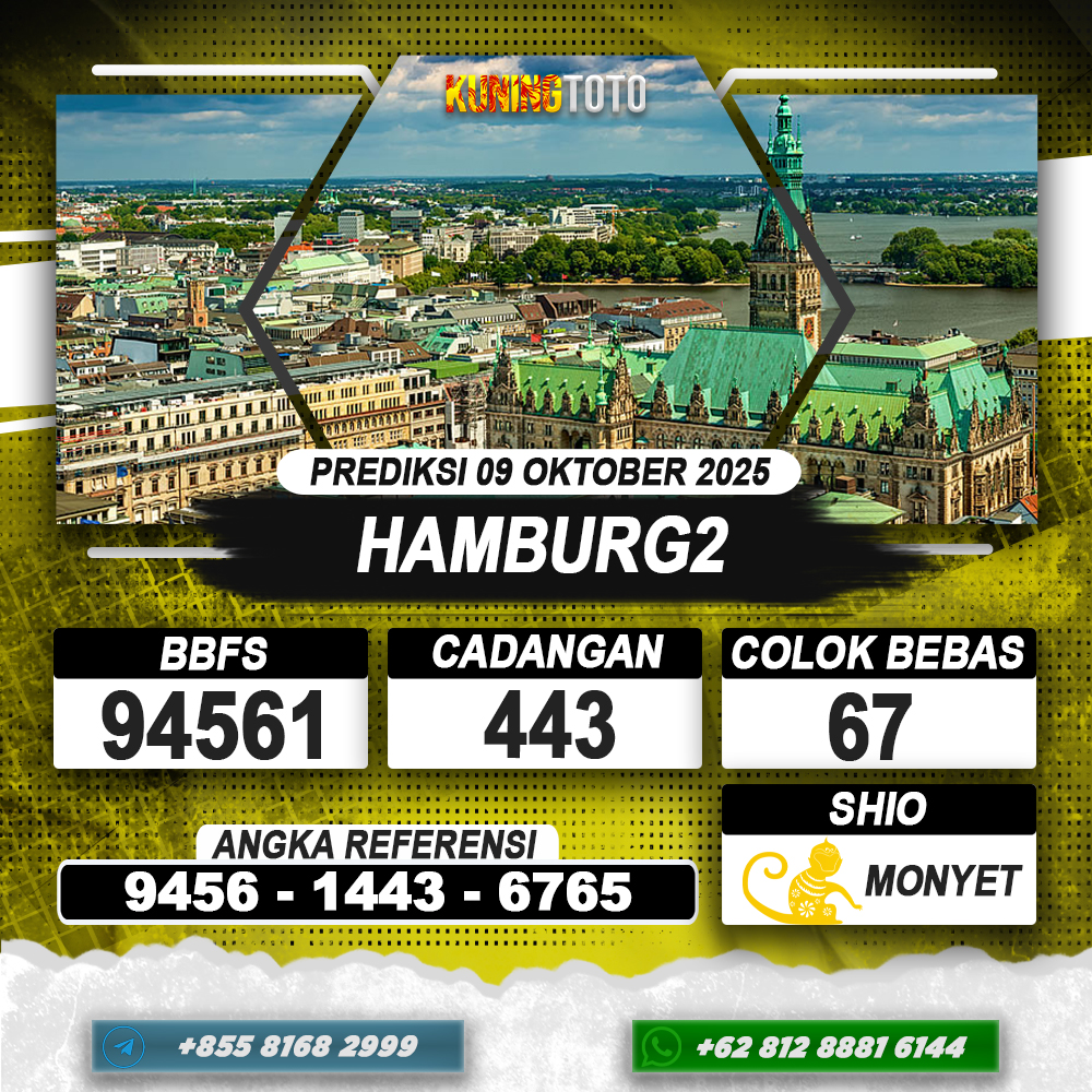 PREDIKSI HAMBURG2 09 OKTOBER 2025 | PREDIKSI TOGEL KUNINGTOTO