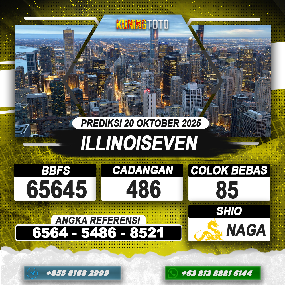 PREDIKSI ILLINOISEVEN 20 OKTOBER 2025 | PREDIKSI TOGEL KUNINGTOTO