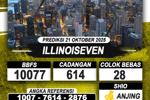 PREDIKSI ILLINOISEVEN 21 OKTOBER 2025 | PREDIKSI TOGEL KUNINGTOTO