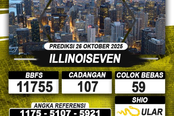 PREDIKSI ILLINOISEVEN 26 OKTOBER 2025 | PREDIKSI TOGEL KUNINGTOTO