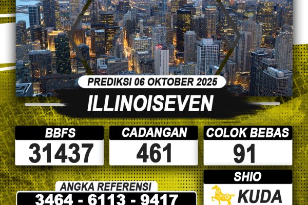 PREDIKSI ILLINOISEVEN 06 OKTOBER 2025 | PREDIKSI TOGEL KUNINGTOTO