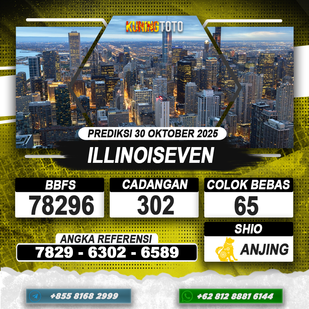 PREDIKSI ILLINOISEVEN 30 OKTOBER 2025 | PREDIKSI TOGEL KUNINGTOTO