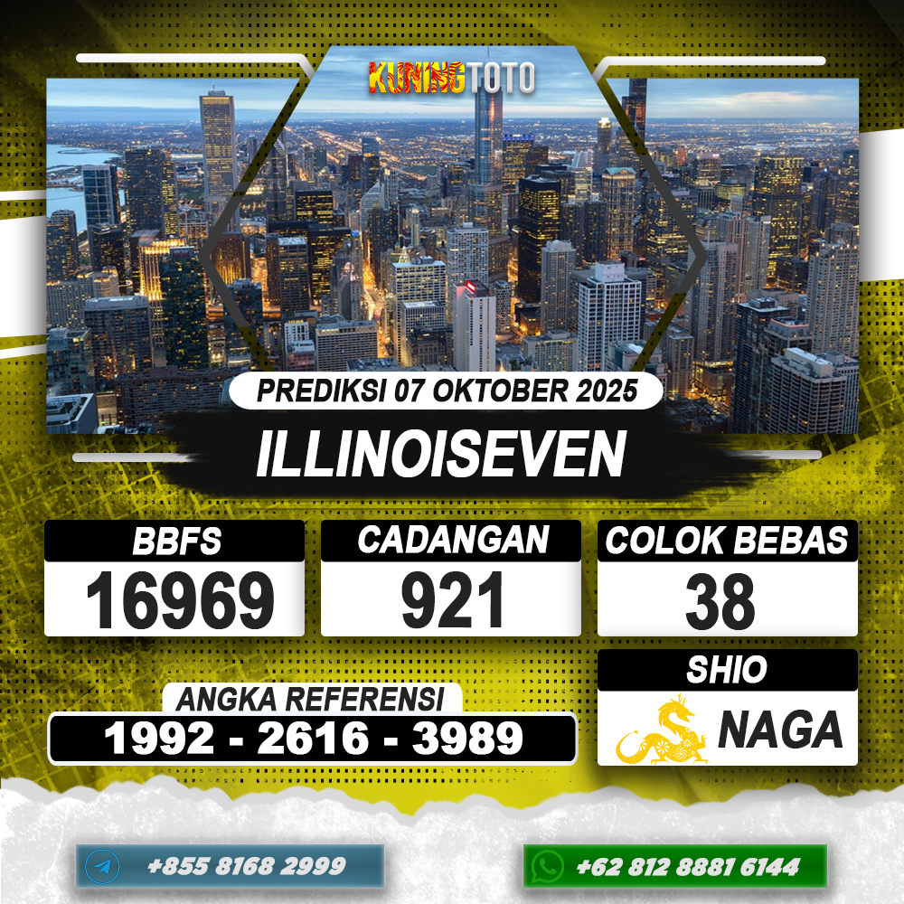 PREDIKSI ILLINOISEVEN 07 OKTOBER 2025 | PREDIKSI TOGEL KUNINGTOTO