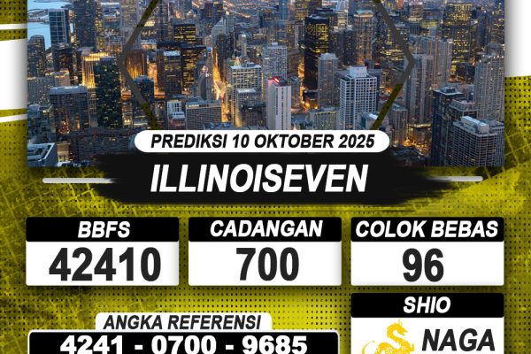PREDIKSI ILLINOISEVEN 10 OKTOBER 2025 | PREDIKSI TOGEL KUNINGTOTO