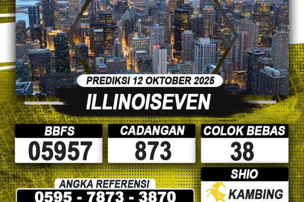 PREDIKSI ILLINOISEVEN 12 OKTOBER 2025 | PREDIKSI TOGEL KUNINGTOTO