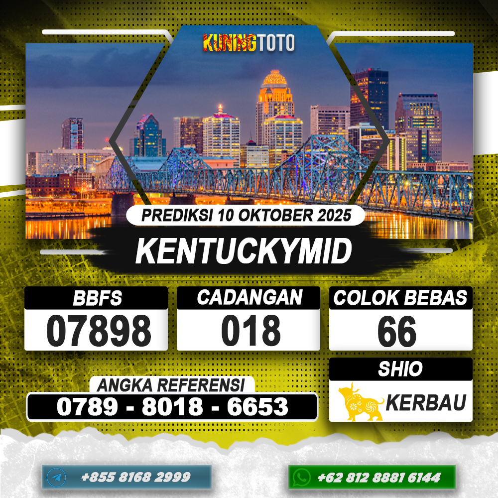 PREDIKSI KENTUCKYMID 10 OKTOBER 2025 | PREDIKSI TOGEL KUNINGTOTO