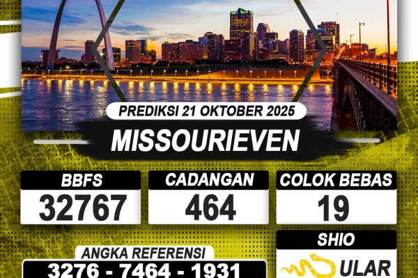 PREDIKSI MISSOURIEVEN 21 OKTOBER 2025 | PREDIKSI TOGEL KUNINGTOTO