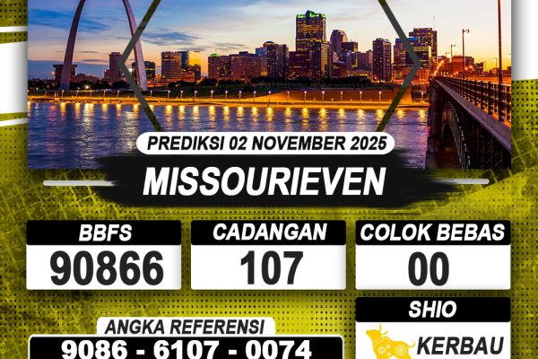 PREDIKSI MISSOURIEVEN 02 NOVEMBER 2025 | PREDIKSI TOGEL KUNINGTOTO