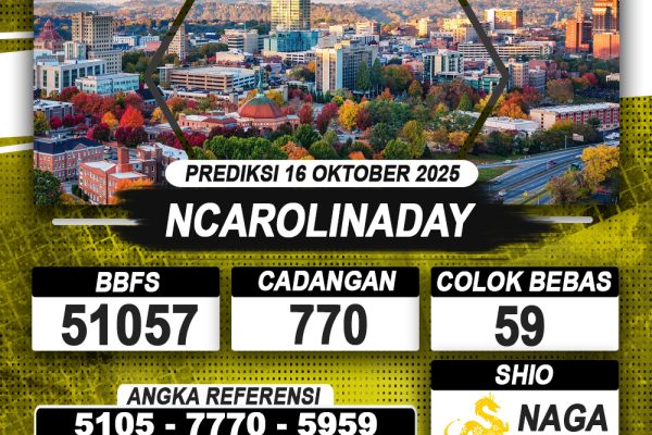 PREDIKSI NCAROLINADAY 16 OKTOBER 2025 | PREDIKSI TOGEL KUNINGTOTO