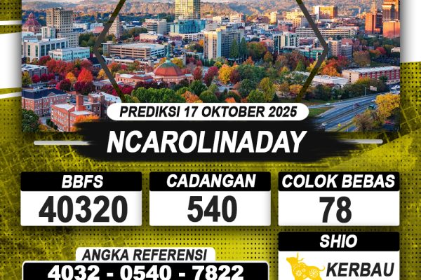 PREDIKSI NCAROLINADAY 17 OKTOBER 2025 | PREDIKSI TOGEL KUNINGTOTO