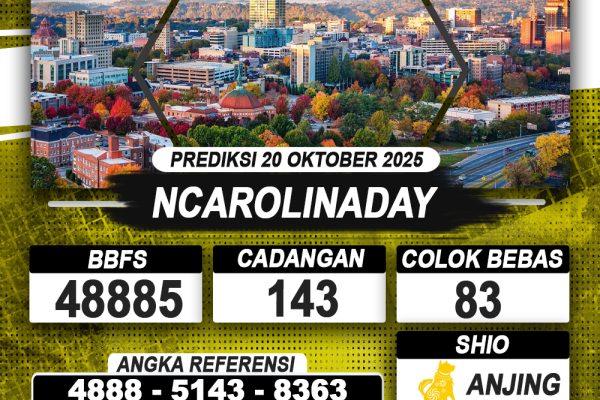 PREDIKSI NCAROLINADAY 20 OKTOBER 2025 | PREDIKSI TOGEL KUNINGTOTO