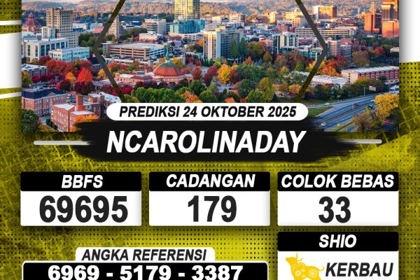 PREDIKSI NCAROLINADAY 24 OKTOBER 2025 | PREDIKSI TOGEL KUNINGTOTO