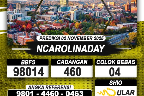 PREDIKSI NCAROLINADAY 02 NOVEMBER 2025 | PREDIKSI TOGEL KUNINGTOTO