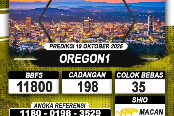 PREDIKSI OREGON1 19 OKTOBER 2025 | PREDIKSI TOGEL KUNINGTOTO