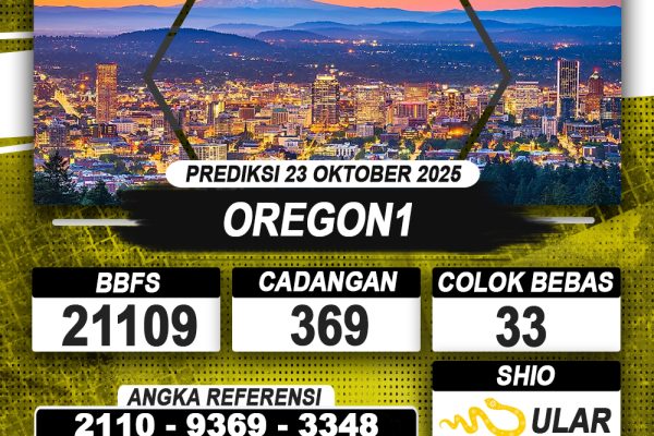 PREDIKSI OREGON1 23 OKTOBER 2025 | PREDIKSI TOGEL KUNINGTOTO