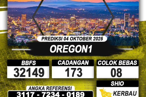 PREDIKSI OREGON1 04 OKTOBER 2025 | PREDIKSI TOGEL KUNINGTOTO