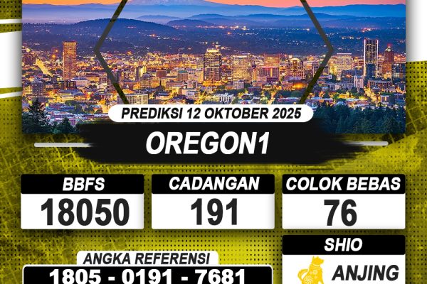 PREDIKSI OREGON1 12 OKTOBER 2025 | PREDIKSI TOGEL KUNINGTOTO