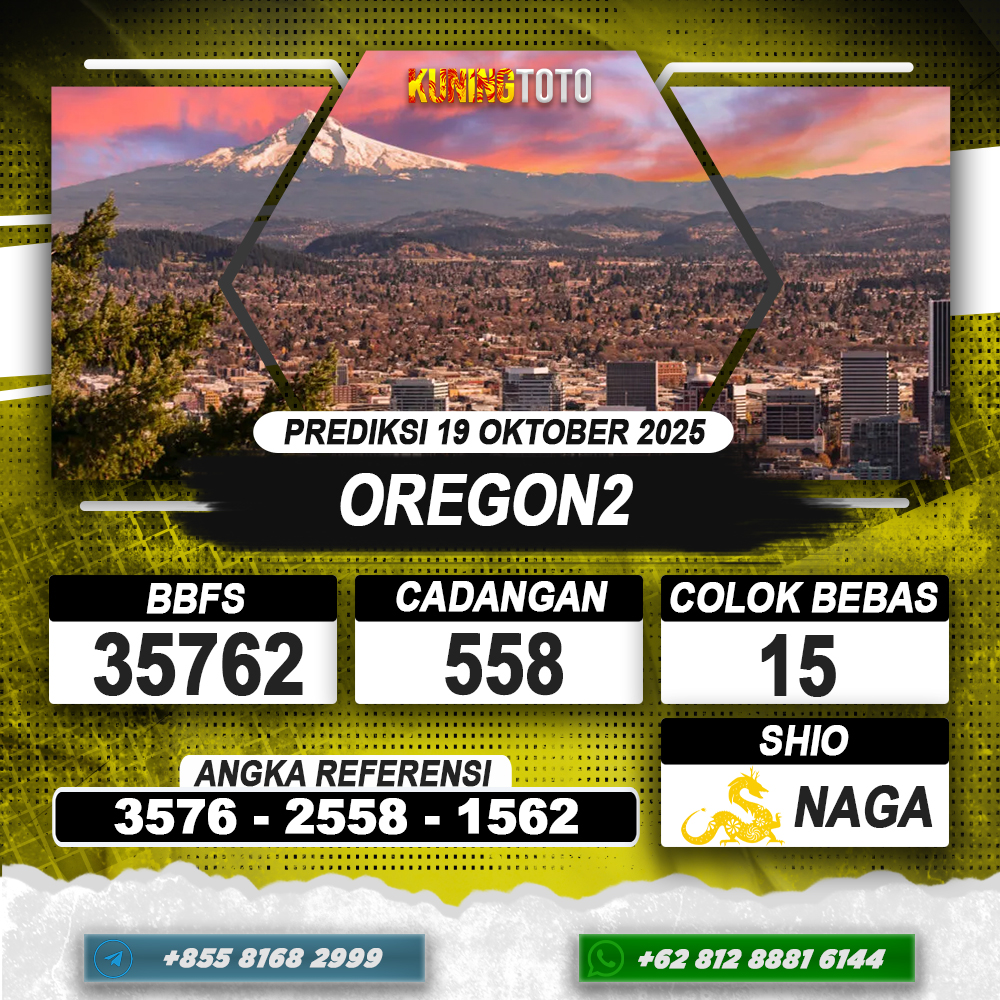 PREDIKSI OREGON2 19 OKTOBER 2025 | PREDIKSI TOGEL KUNINGTOTO